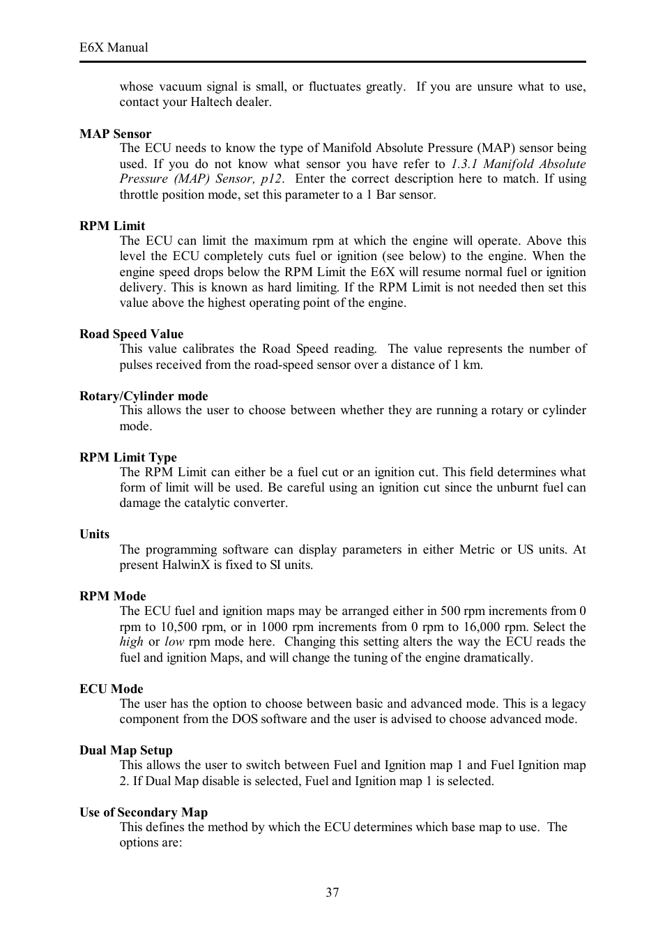 Haltech E6X Manual Win Version User Manual | Page 37 / 176