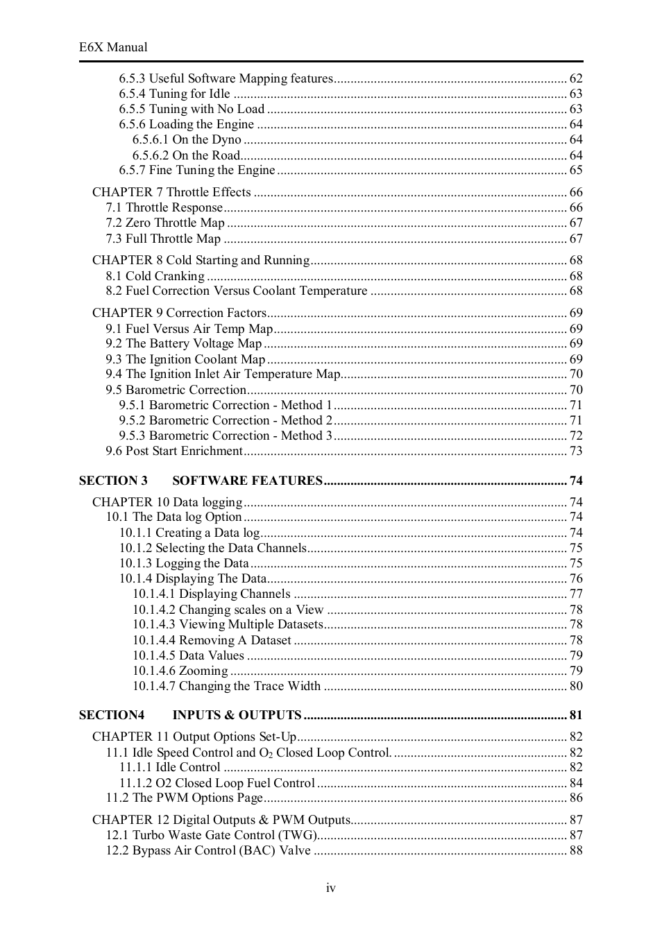 Haltech E6X Manual Win Version User Manual | Page 4 / 176