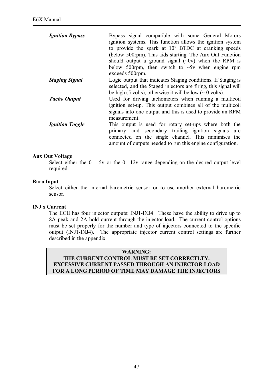 Haltech E6X Manual Win Version User Manual | Page 47 / 176