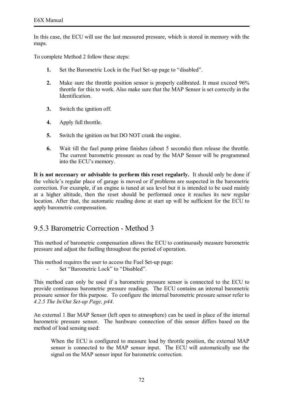 3 barometric correction - method 3 | Haltech E6X Manual Win Version User Manual | Page 72 / 176