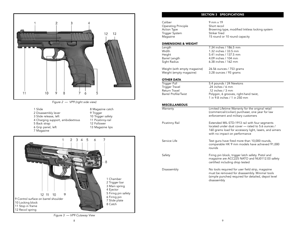 Heckler&Koch VP9 User Manual | Page 5 / 19