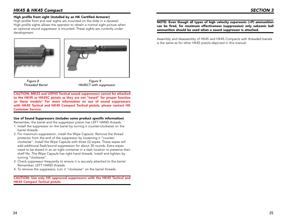 Hk45 & hk45 compact | Heckler&Koch HK45 COMPACT TACTICAL User Manual | Page 13 / 31