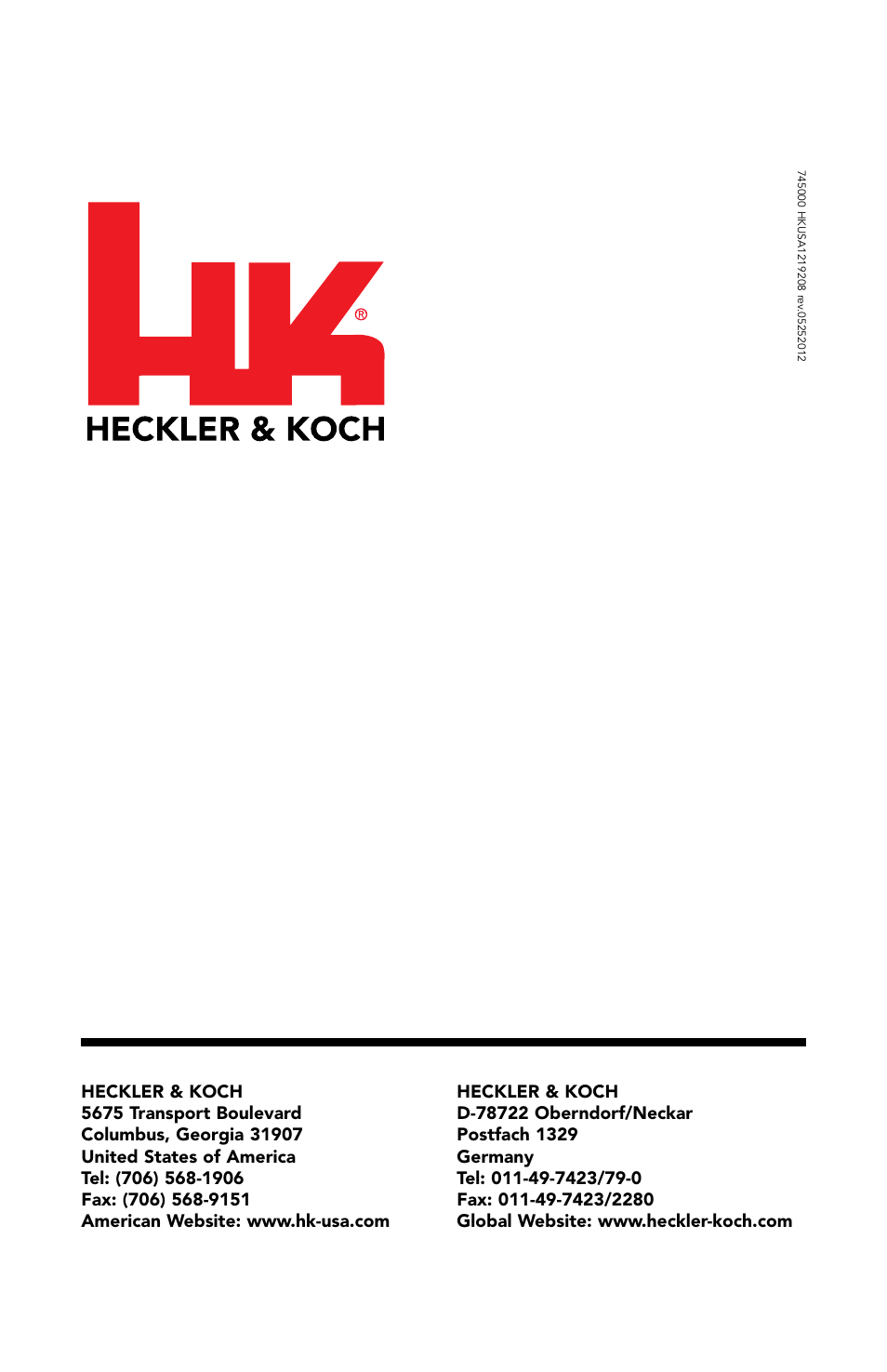 Heckler&Koch HK45 COMPACT TACTICAL User Manual | Page 31 / 31