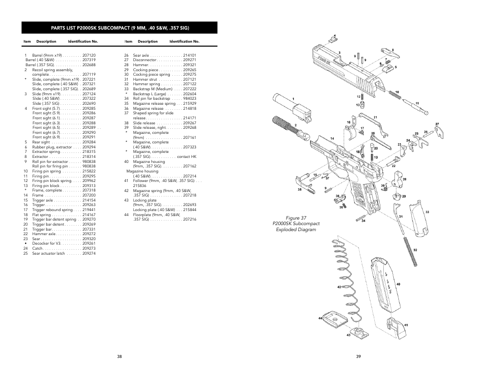 Heckler&Koch P2000 User Manual | Page 20 / 23