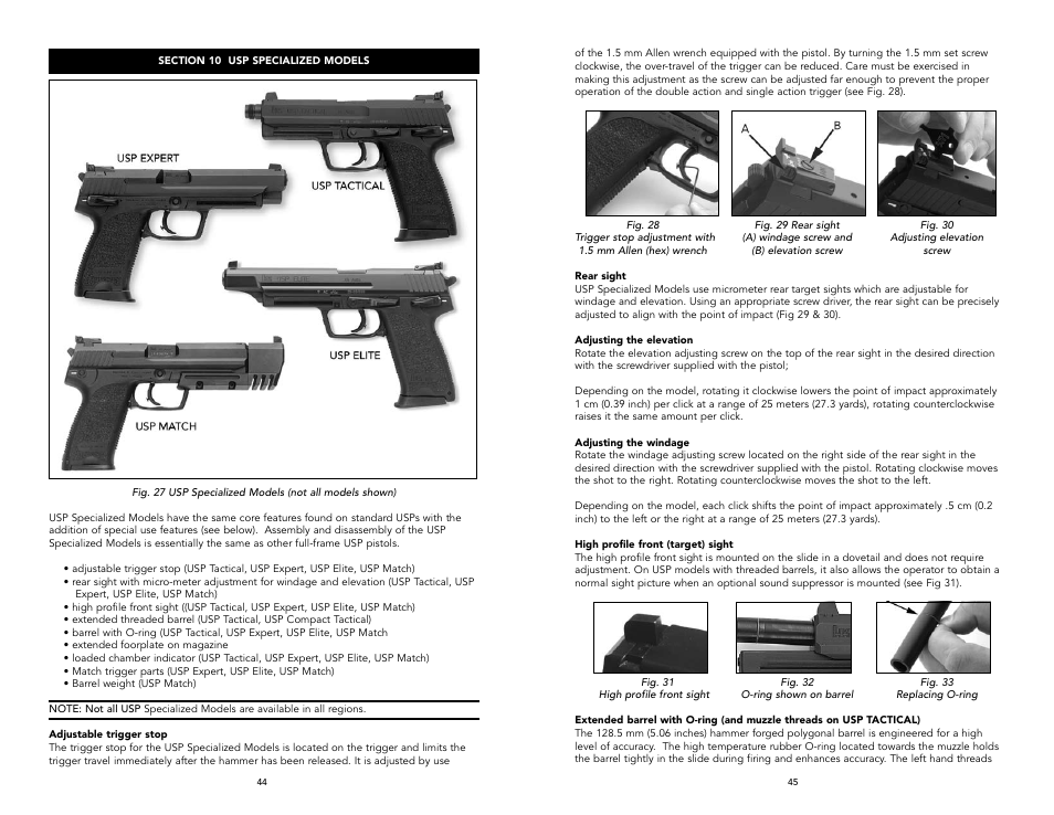 Heckler&Koch USP TACTICAL User Manual | Page 23 / 27