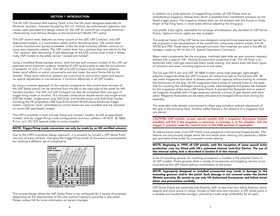 Heckler&Koch USP TACTICAL User Manual | Page 4 / 27