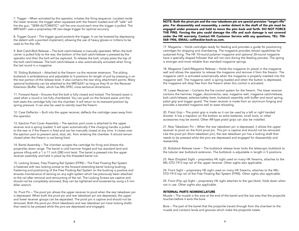 Heckler&Koch MR762A1 User Manual | Page 5 / 29
