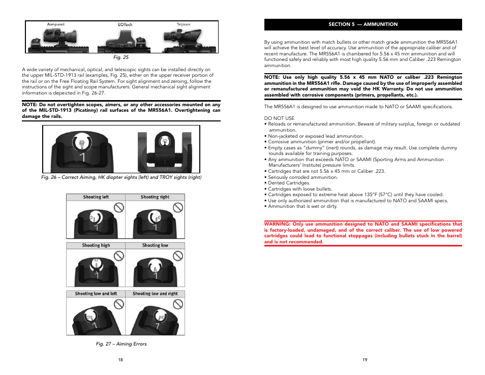 Heckler&Koch MR556A1 User Manual | Page 10 / 31