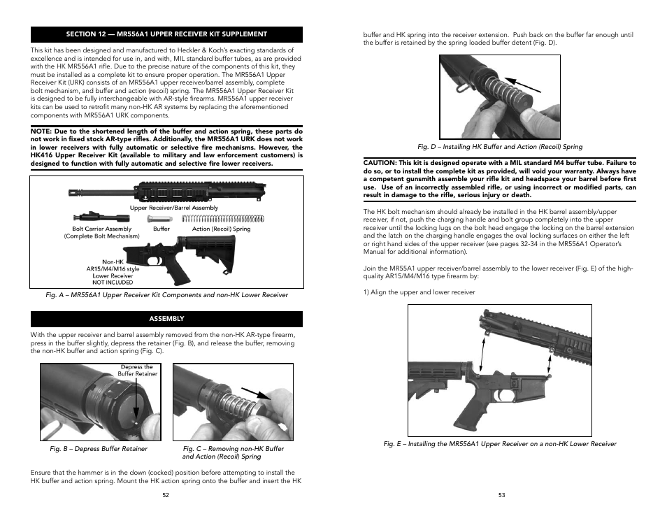 Heckler&Koch MR556A1 User Manual | Page 27 / 31