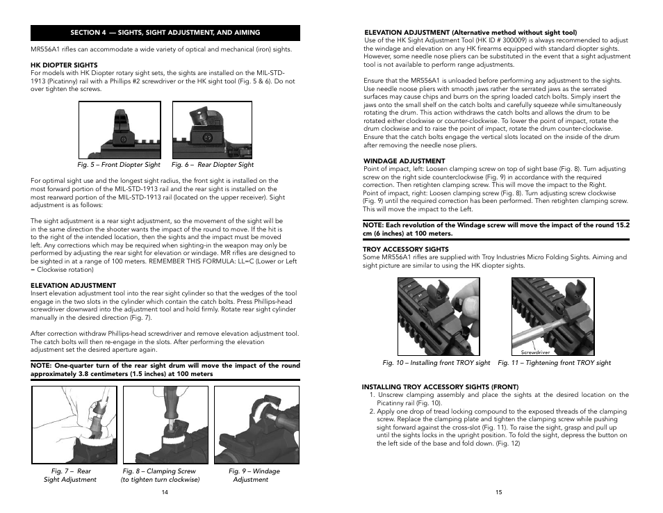 Heckler&Koch MR556A1 User Manual | Page 8 / 31