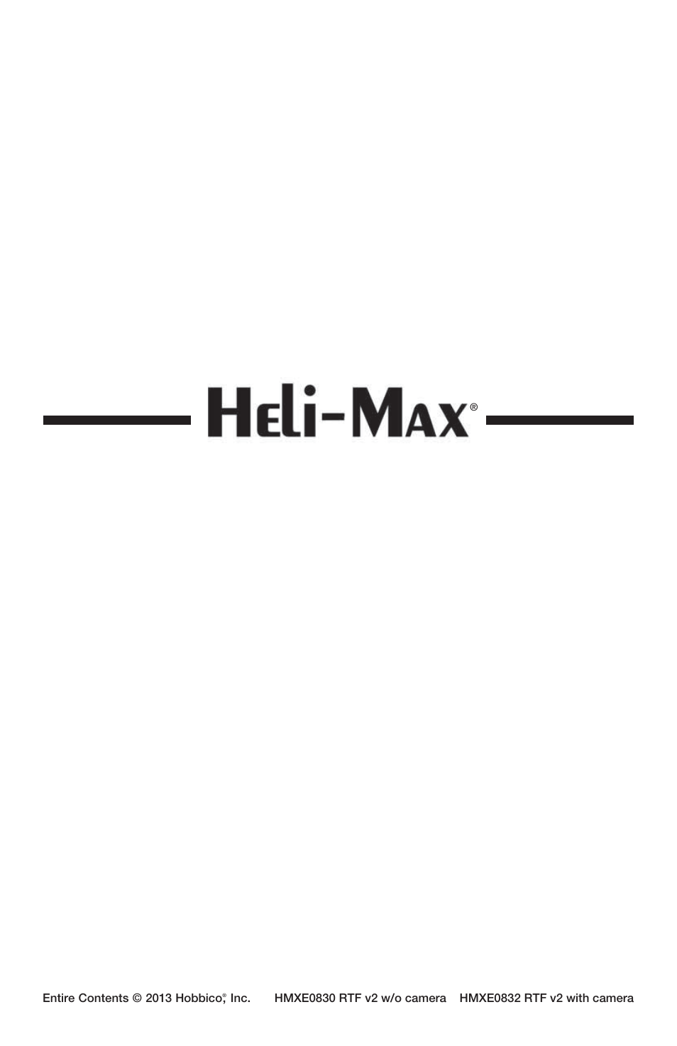 Heli-Max HMXE0832 User Manual | Page 20 / 20