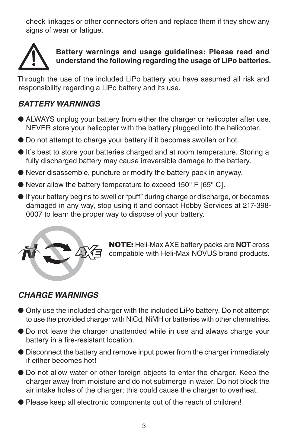 Heli-Max HMXE0828 User Manual | Page 3 / 28