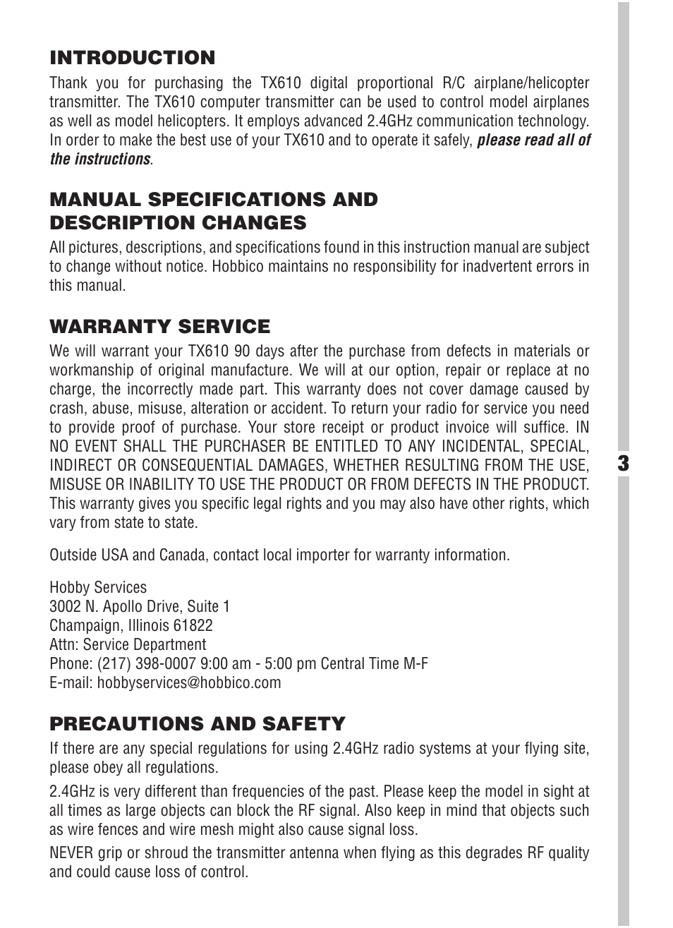 Heli-Max HMXJ2025 User Manual | Page 3 / 16