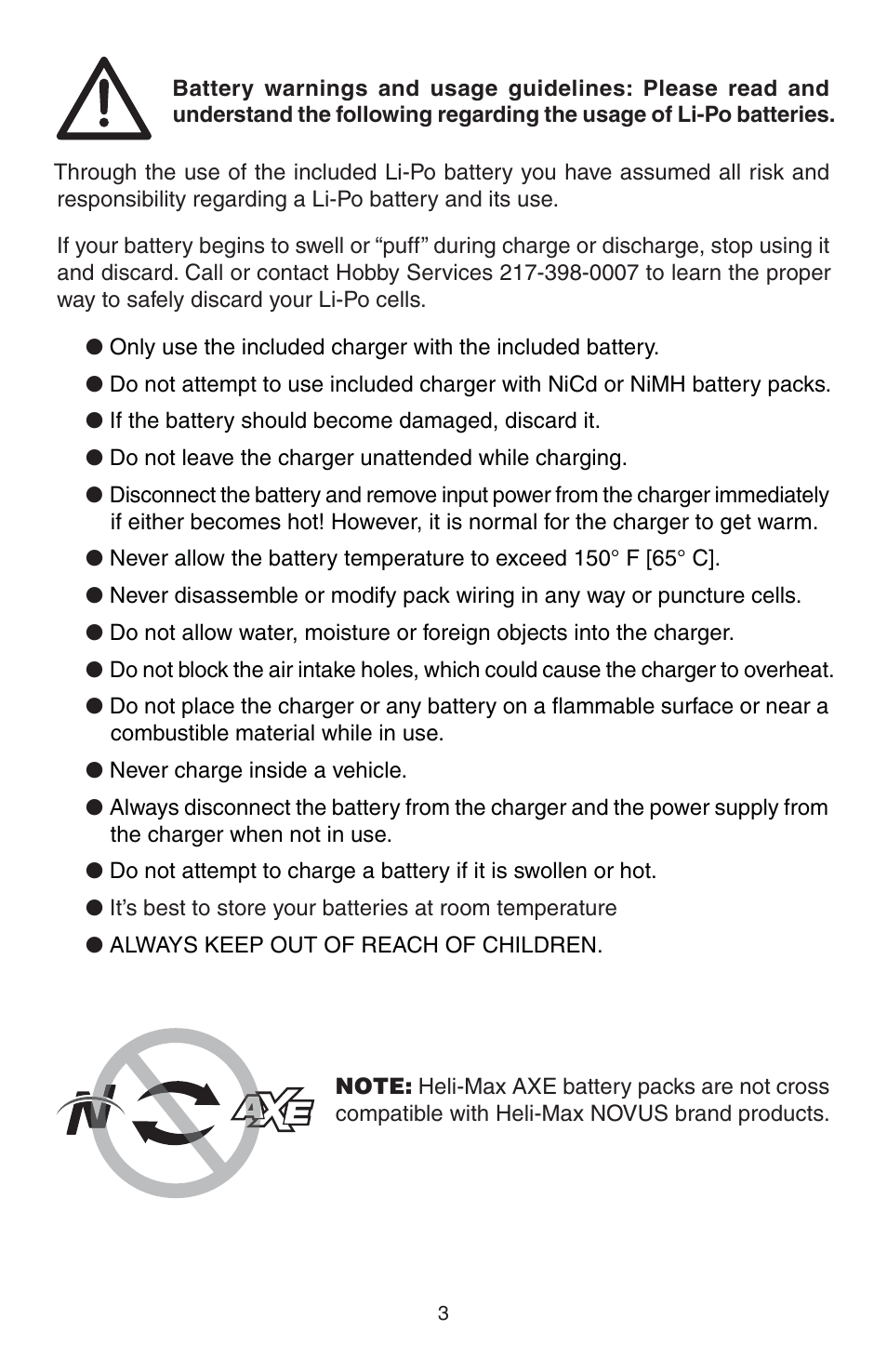 Heli-Max HMXE0821 User Manual | Page 3 / 24