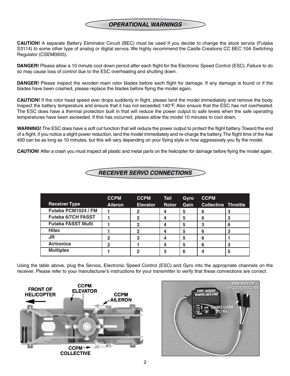 Heli-Max HMXE0801 User Manual | Page 2 / 4