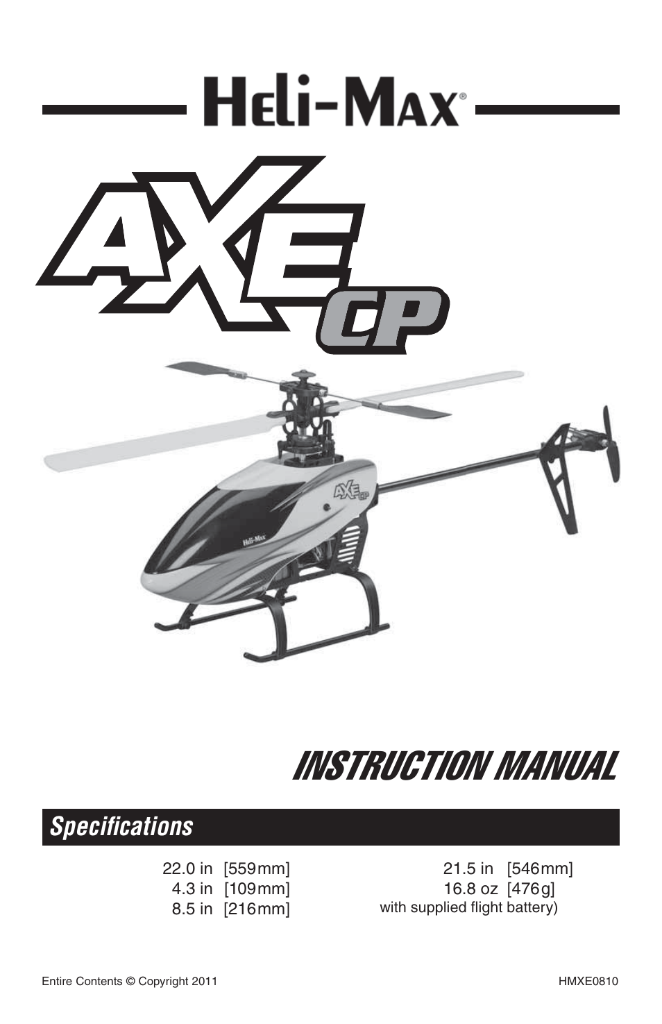 Heli-Max HMXE0810 User Manual | 36 pages