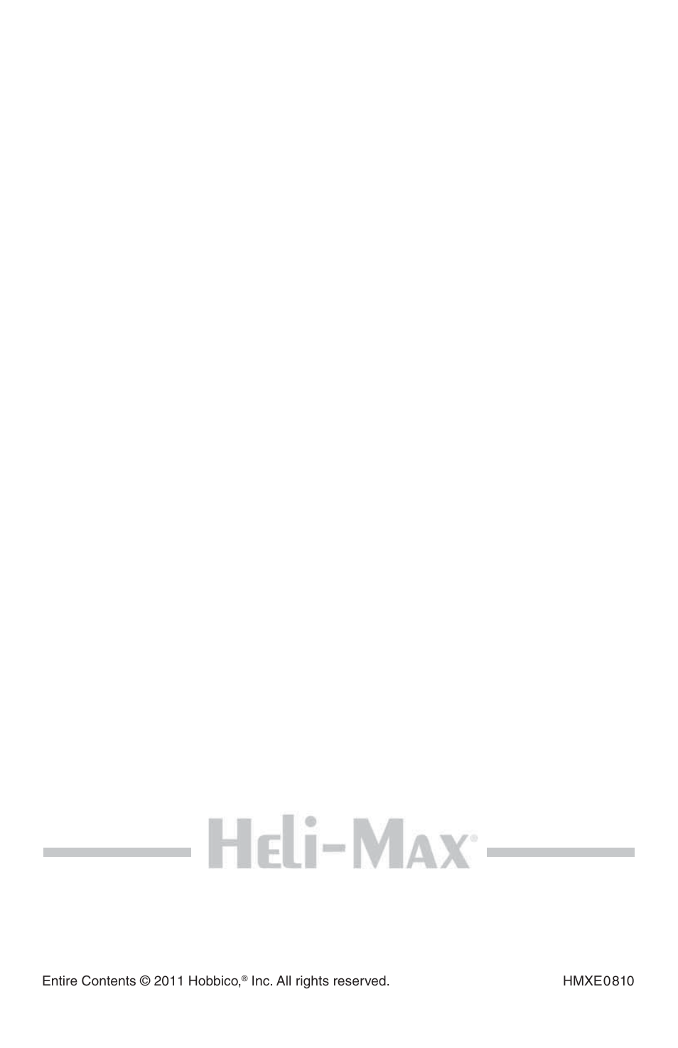 Heli-Max HMXE0810 User Manual | Page 36 / 36