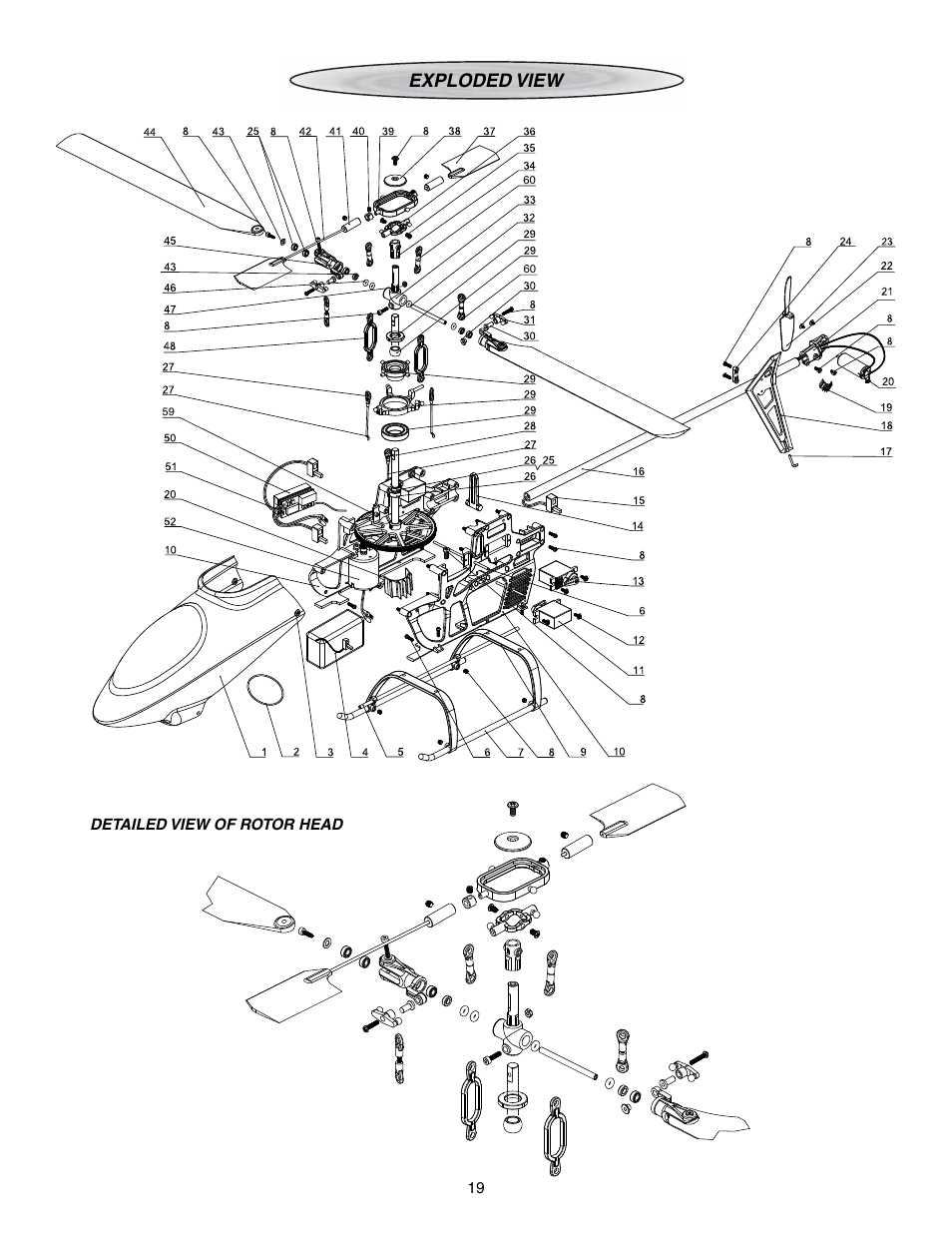 Exploded view | Heli-Max HMXE07 User Manual | Page 19 / 24