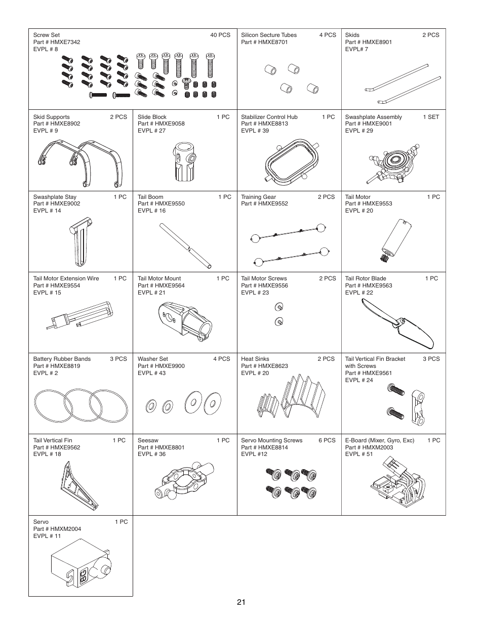 Heli-Max HMXE07 User Manual | Page 21 / 24