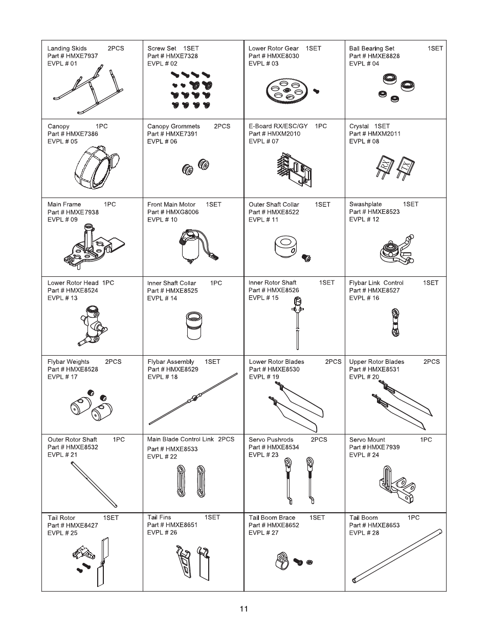 Heli-Max HMXE09 User Manual | Page 11 / 12