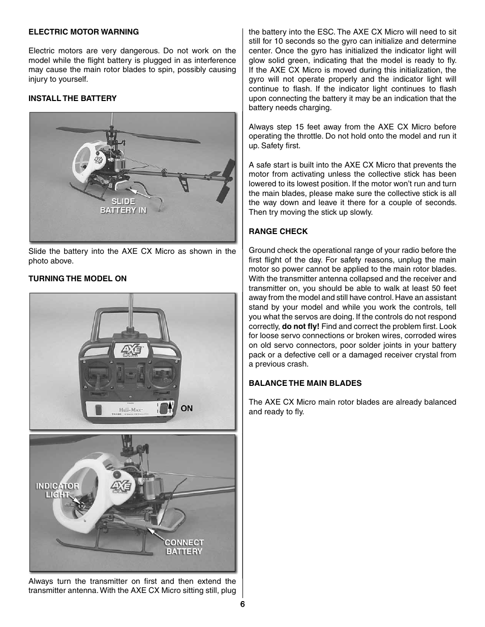 Heli-Max HMXE09 User Manual | Page 6 / 12