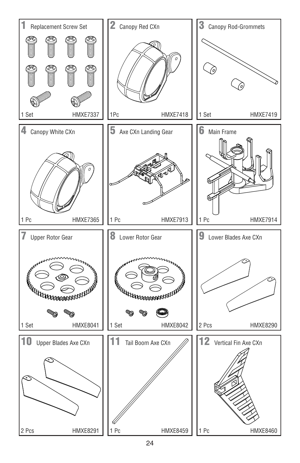 Heli-Max HMXE13 Manual User Manual | Page 24 / 28
