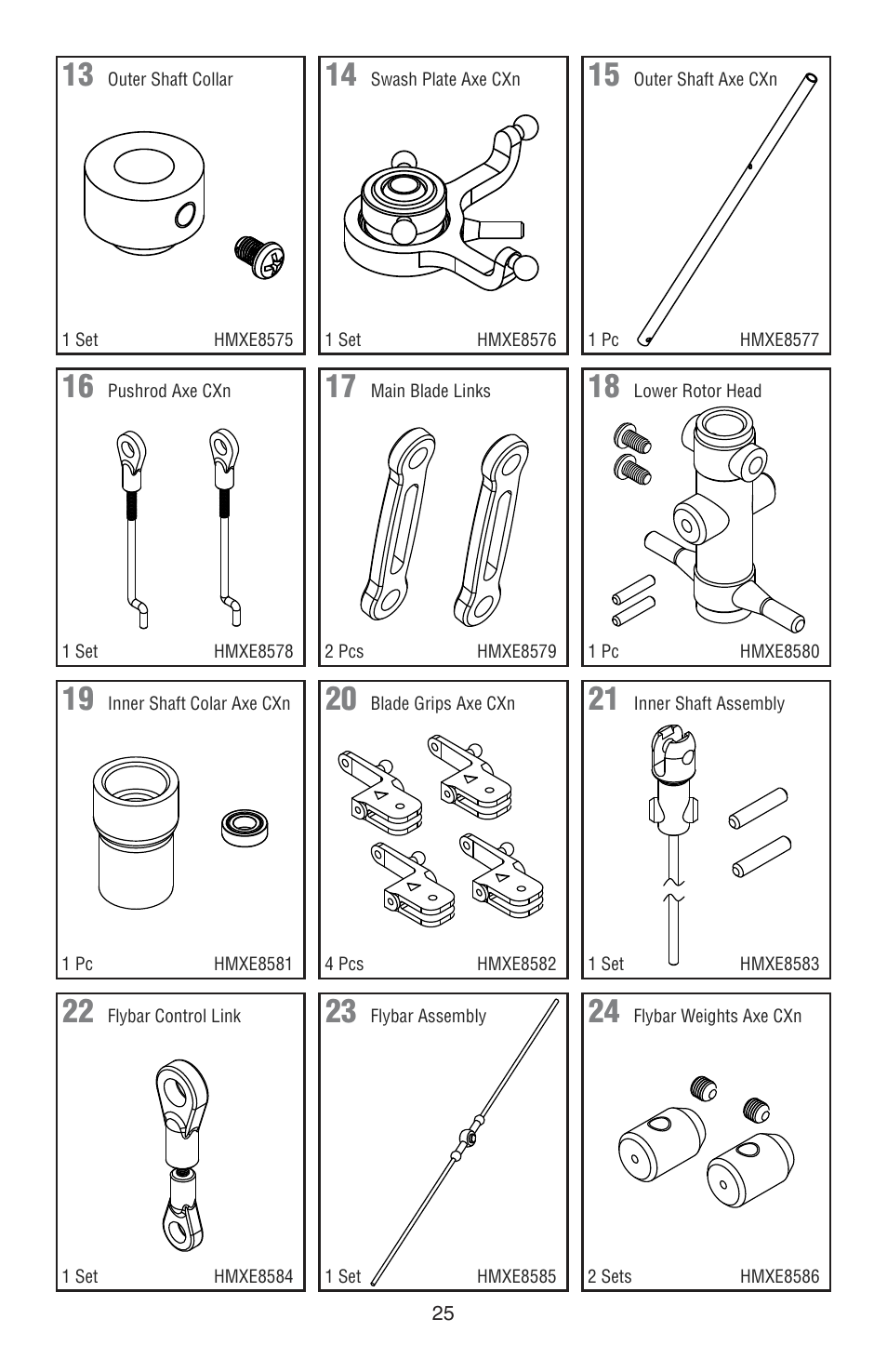 Heli-Max HMXE13 Manual User Manual | Page 25 / 28