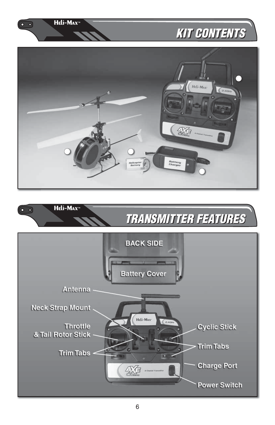 Kit contents | Heli-Max HMXE13 Manual User Manual | Page 6 / 28