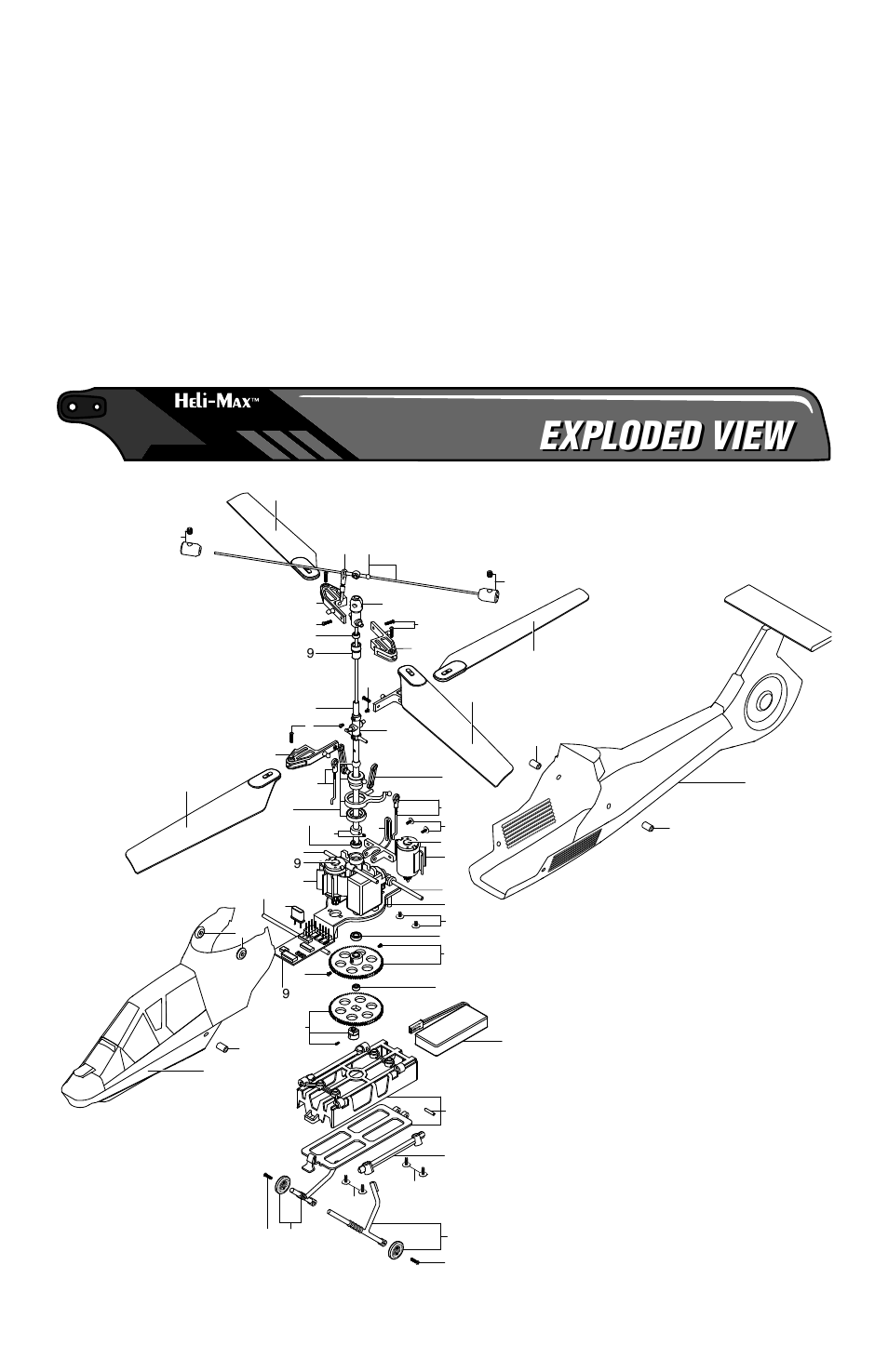 Exploded view | Heli-Max HMXE14 Manual User Manual | Page 16 / 20