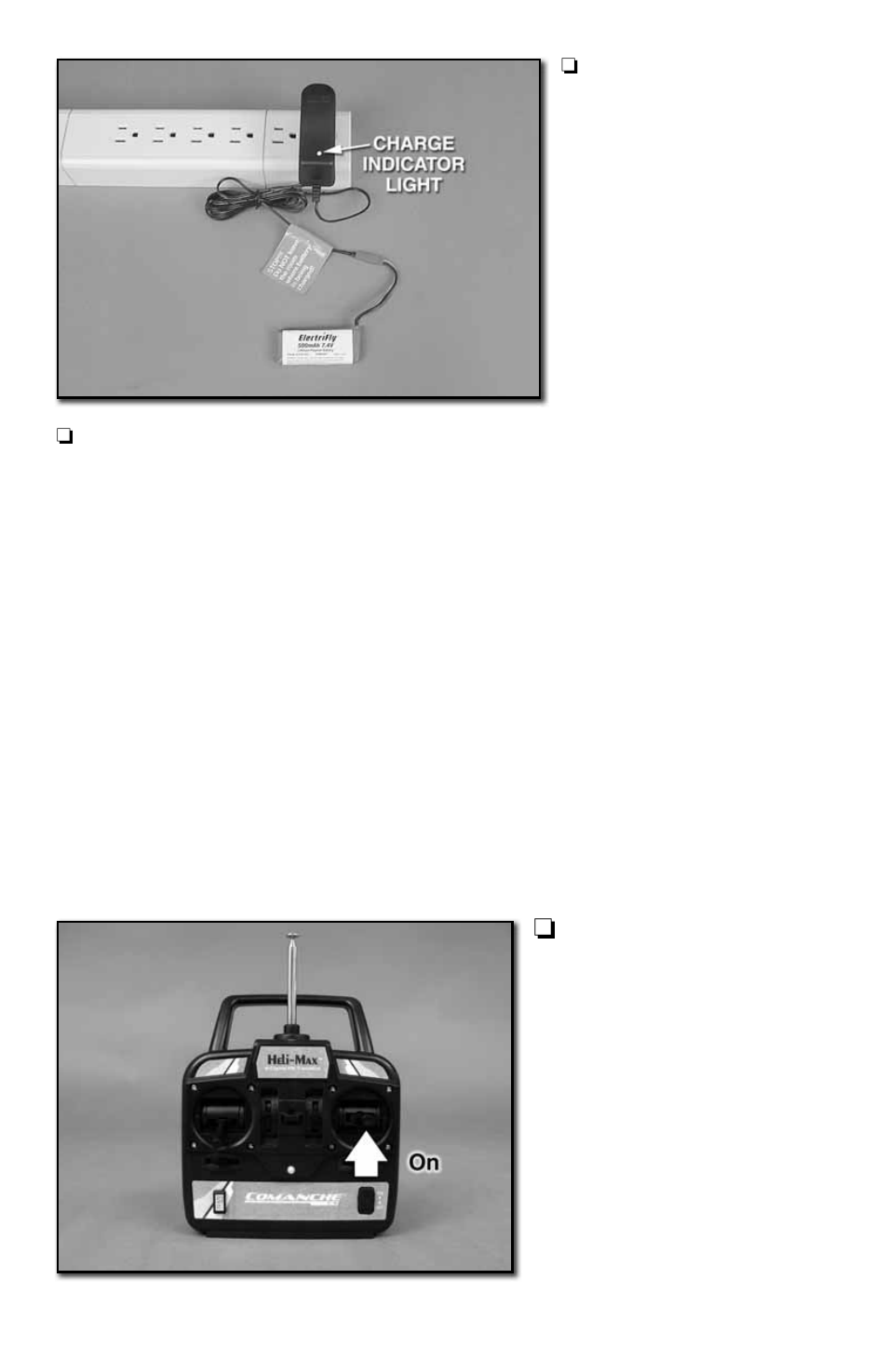 Electric motor warning, Turning the model on | Heli-Max HMXE14 Manual User Manual | Page 8 / 20