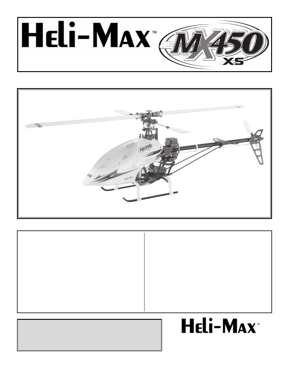 Heli-Max HMXE0210 User Manual | 20 pages