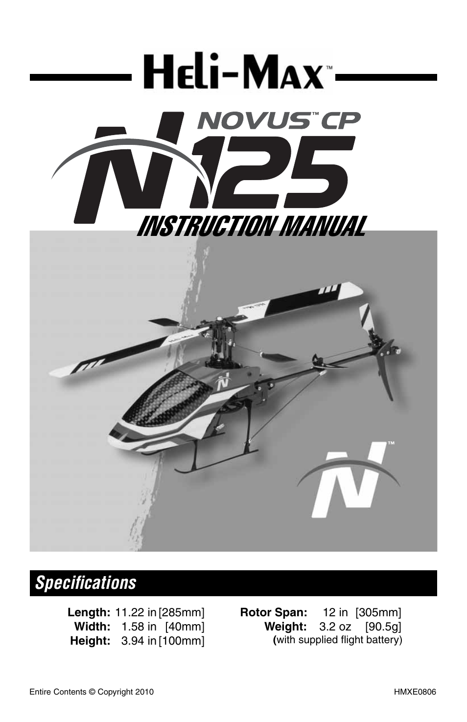 Heli-Max HMXE0806 User Manual | 40 pages