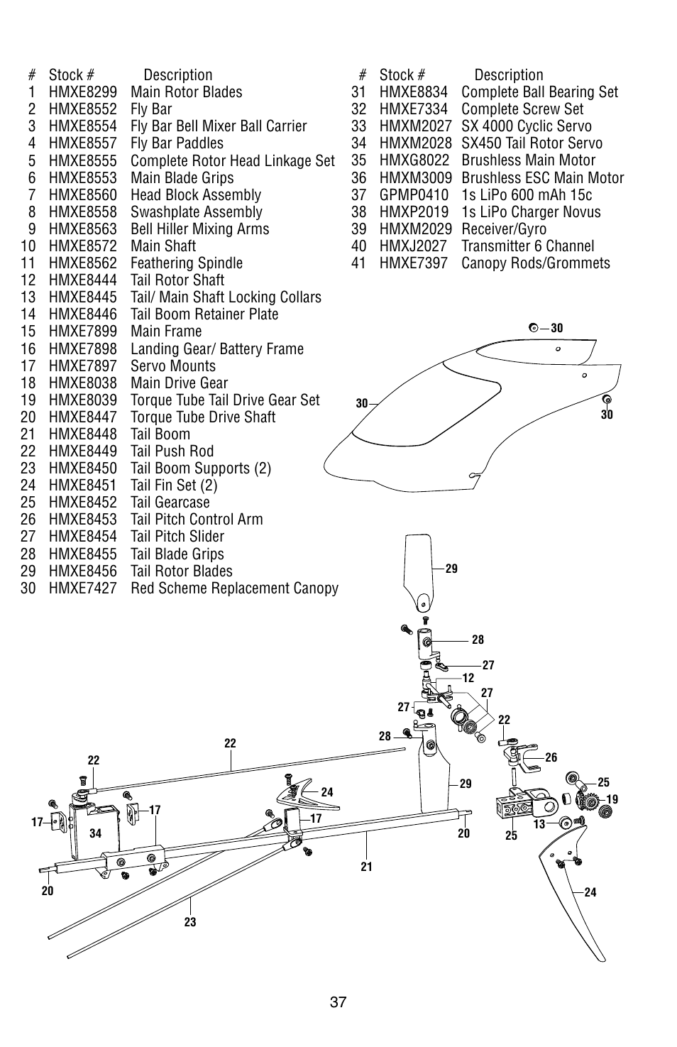 Heli-Max HMXE0806 User Manual | Page 37 / 40