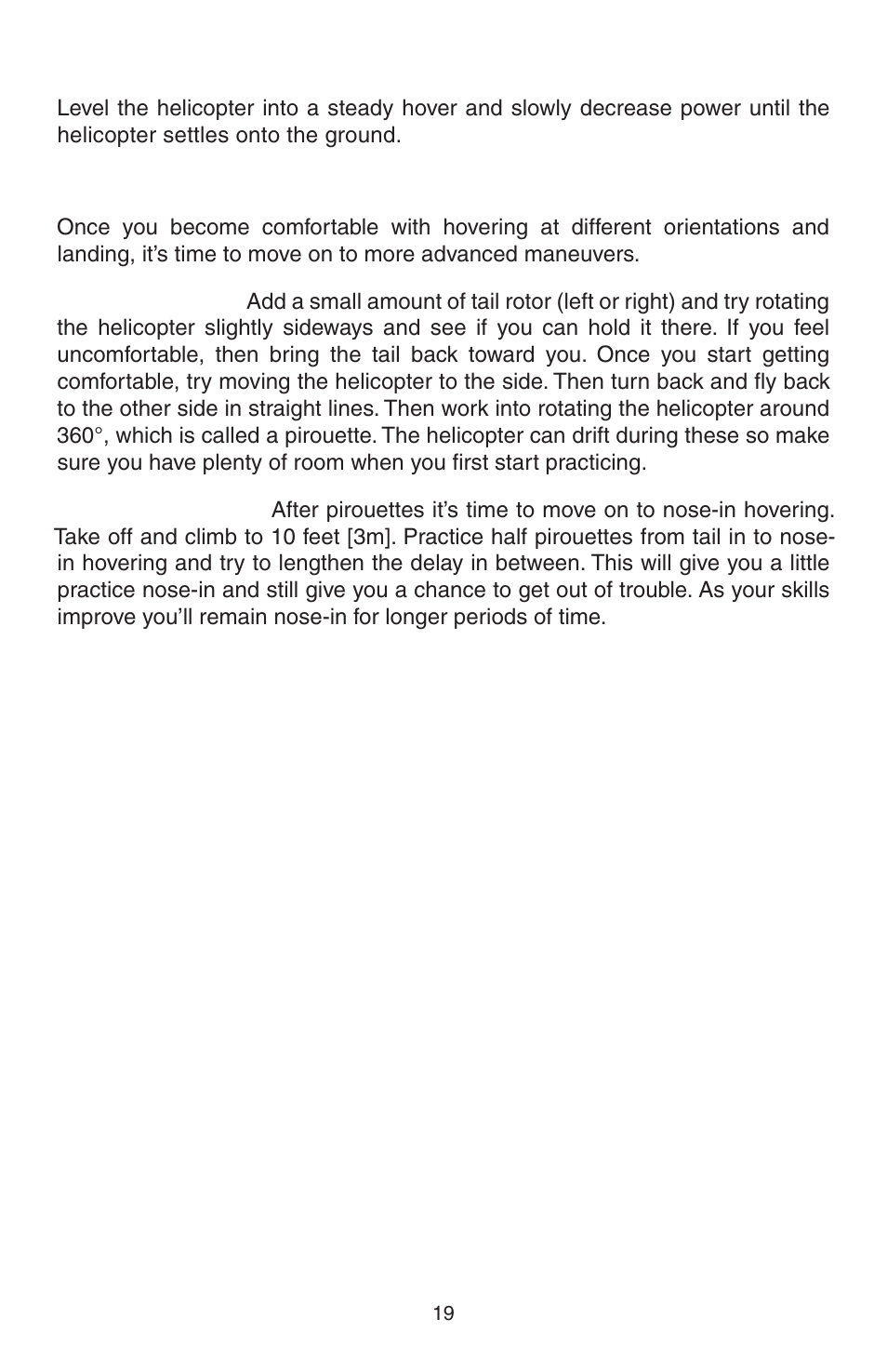 Landing, Basic maneuvers, Good luck and great flying | Heli-Max HMXE0807 User Manual | Page 19 / 32