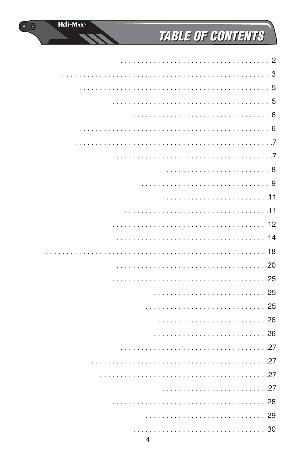 Heli-Max HMXE0807 User Manual | Page 4 / 32