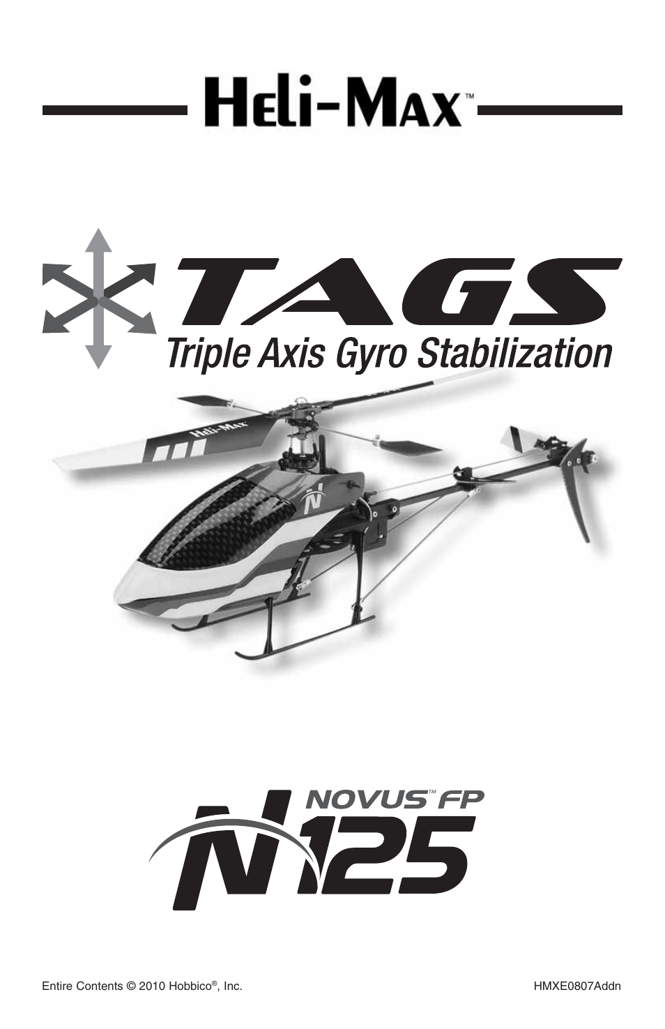 Heli-Max HMXE0807 Addendum User Manual | 4 pages