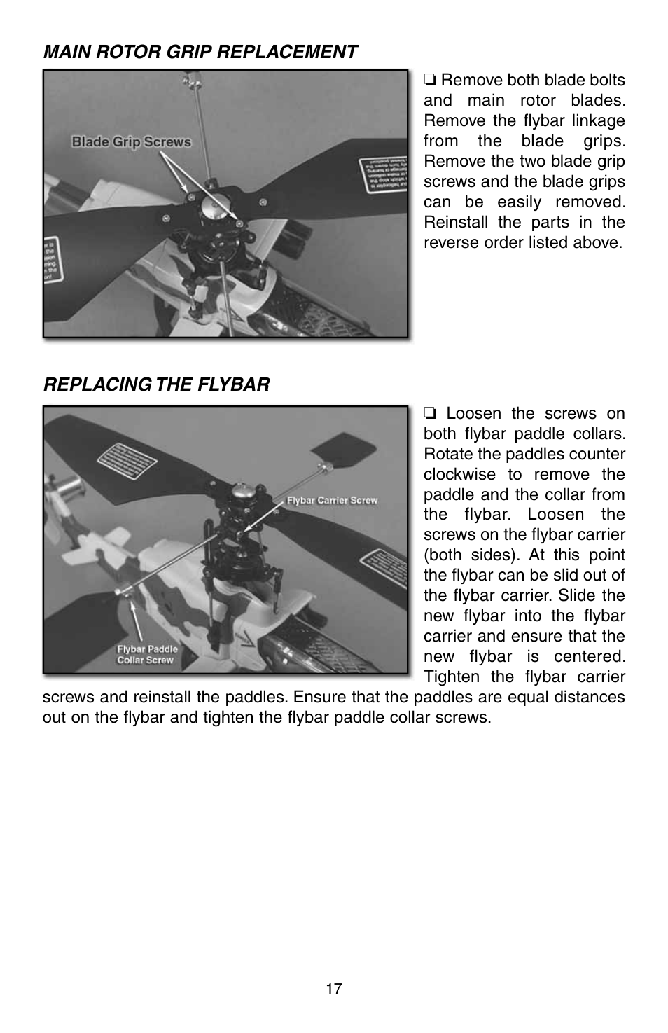 Heli-Max HMXE0805 Manual User Manual | Page 17 / 24
