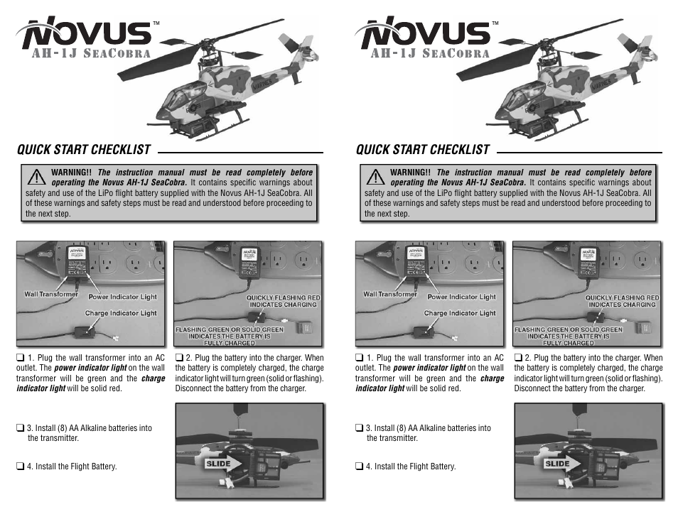 Heli-Max HMXE0805 Quick Start User Manual | 2 pages