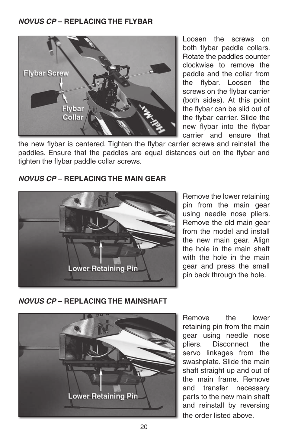 Heli-Max HMXE0804 User Manual | Page 20 / 32