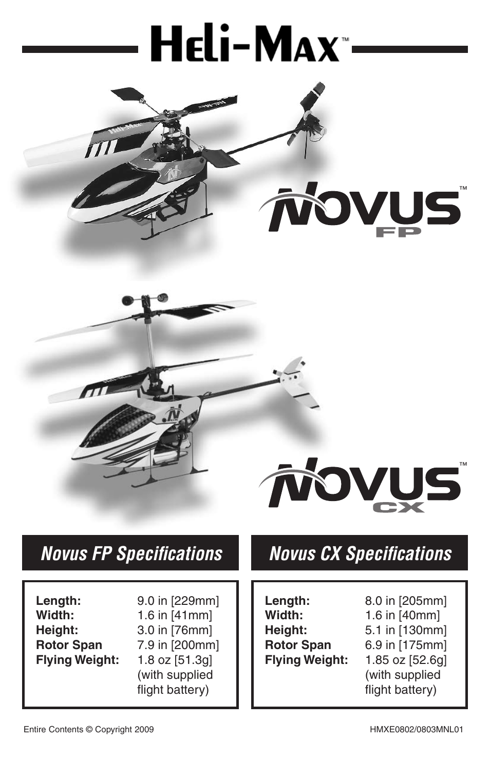 Heli-Max HMXE0802 User Manual | 36 pages