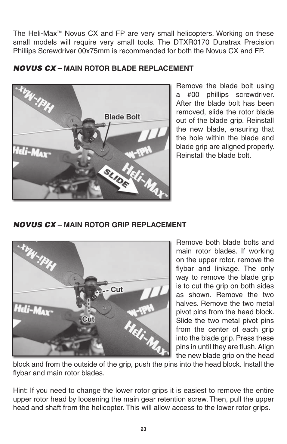 Heli-Max HMXE0802 User Manual | Page 23 / 36