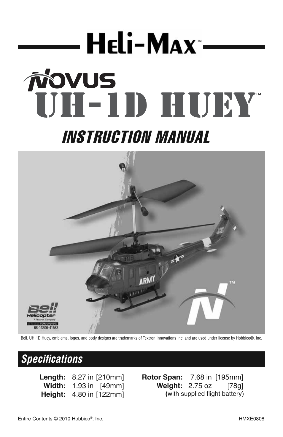 Heli-Max HMXE08 Manual User Manual | 32 pages