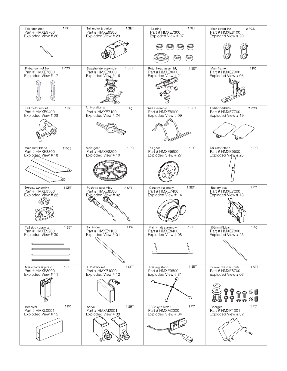 Heli-Max HMXE01 User Manual | Page 8 / 8