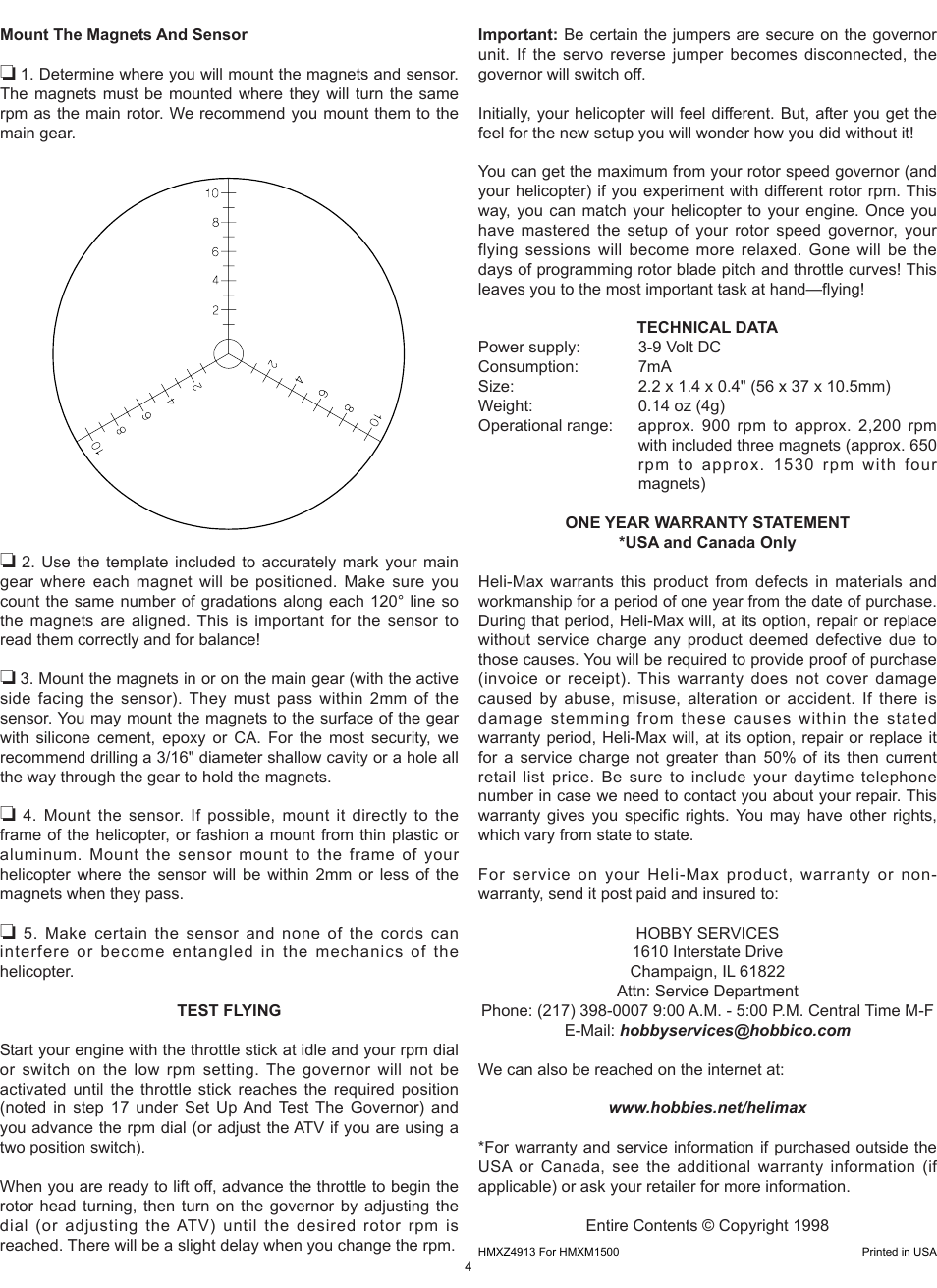 Heli-Max HMXM1500 User Manual | Page 4 / 4