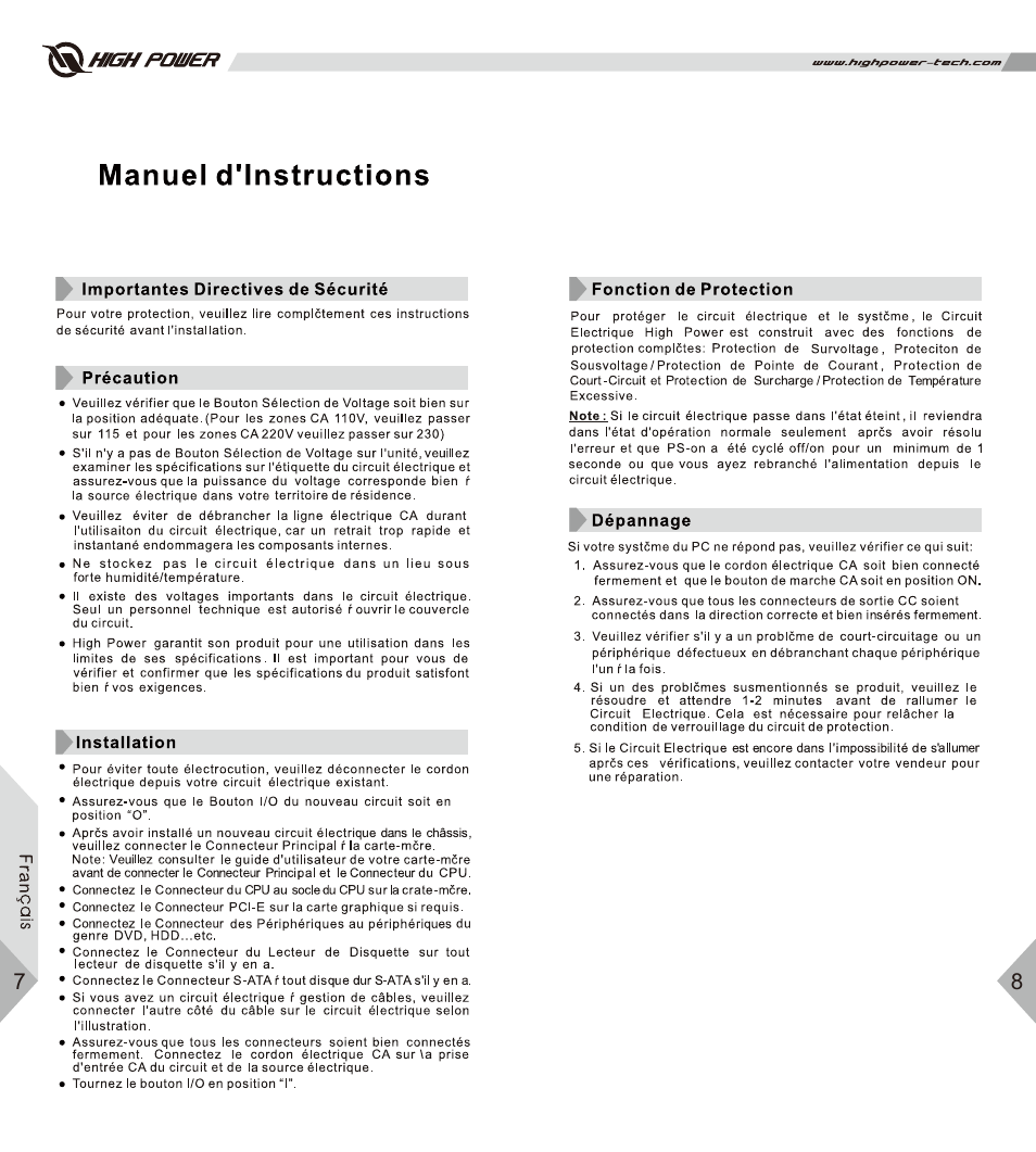 High Power Astro Series User Manual | Page 7 / 14