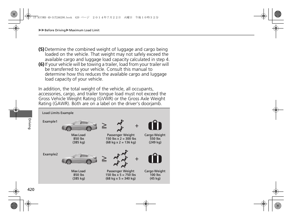 HONDA 2015 Accord Sedan - Owner's Manual User Manual | Page 421 / 593