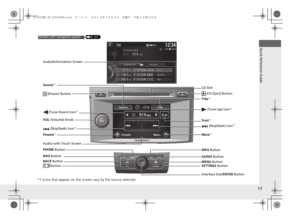 HONDA 2015 Accord Coupe - Owner's Manual User Manual | Page 18 / 557