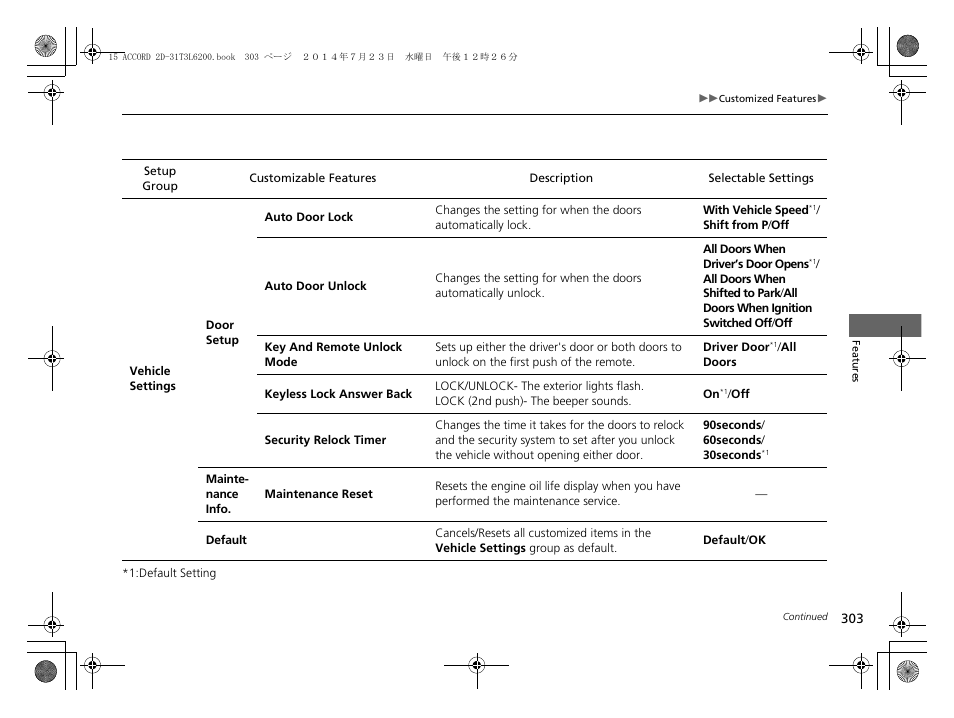 HONDA 2015 Accord Coupe - Owner's Manual User Manual | Page 304 / 557