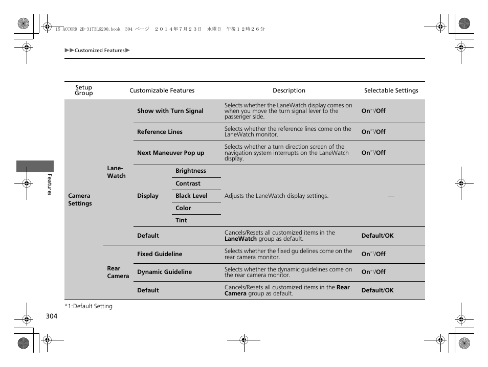 HONDA 2015 Accord Coupe - Owner's Manual User Manual | Page 305 / 557