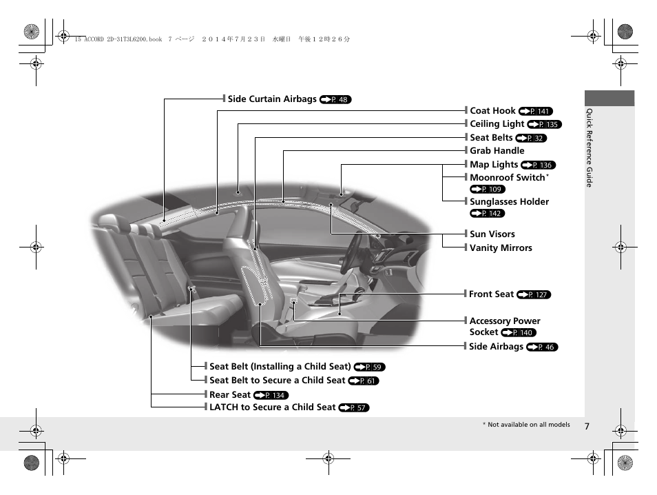 HONDA 2015 Accord Coupe - Owner's Manual User Manual | Page 8 / 557